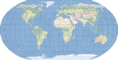 Robinson Projection World Map - Map Of Farmland Cave