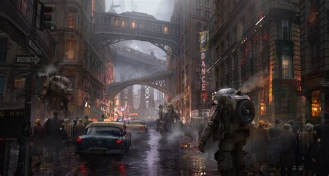 Rainy Street by eddie-mendoza on DeviantArt