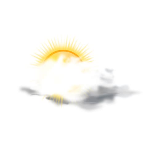 Partly Sunny Weather Icon Clip Art at Clker.com - vector clip art online, royalty free & public ...