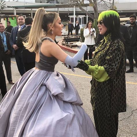 billie eilish source on Instagram: “billie and @arianagrande at the GRAMMYs @billieeilish # ...