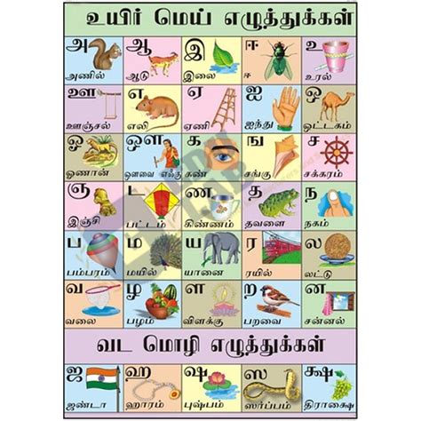 Tamil Alphabet Chart English - Photos Alphabet Collections