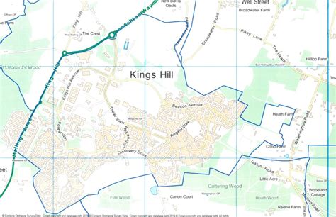 Map of Kings Hill - Kings Hill Parish Council