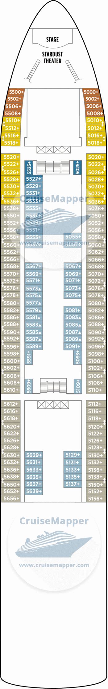 Norwegian Star deck 5 plan | CruiseMapper