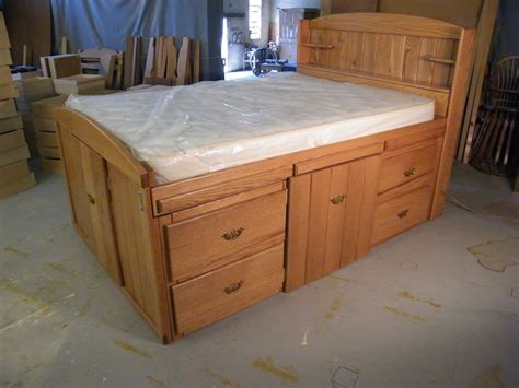 rescue industries - solid oak bed with drawers Modern Murphy Beds, Murphy Bed Diy, Murphy Bed ...