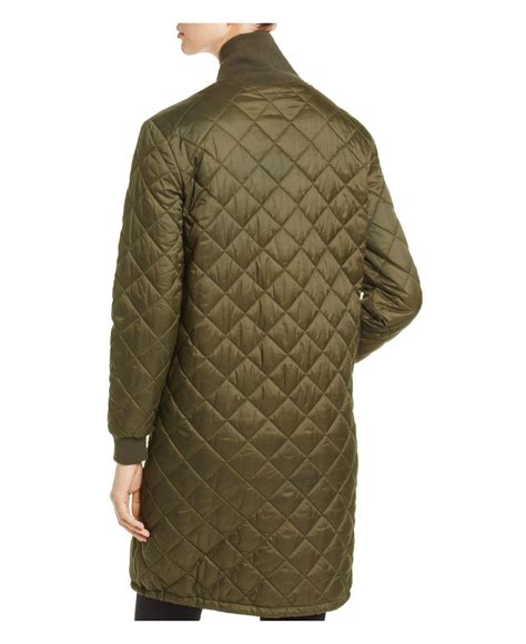 Lyst - Barbour Ebbertson Long Quilted Coat in Green