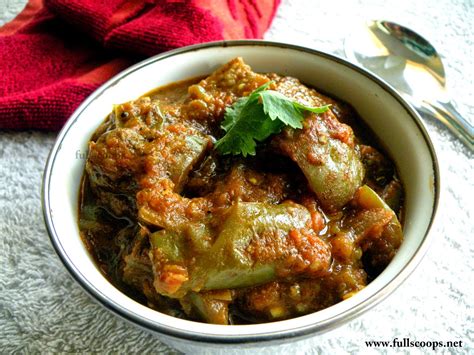 Brinjal Curry Recipe / Kathrikai Thokku Recipe ~ Full Scoops - A food ...