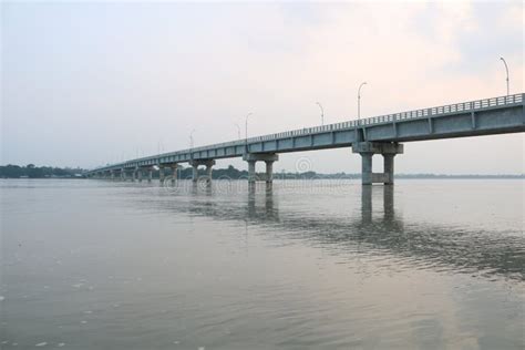 New Tista Bridge Mohipur Ghat Rangpur on the Biggest Tista River of ...