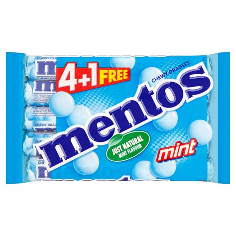 Mentos Mint 4+1 x 38g Multipack | Multipacks | Iceland Foods