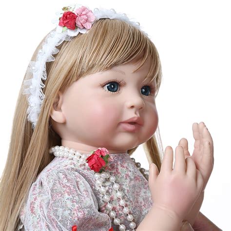 60CM Doll Princess Reborn Toddler Girl Doll with Long Blonde Hair - World Reborn Doll