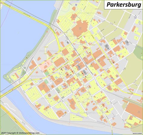 Parkersburg Map | West Virginia, U.S. | Maps of Parkersburg