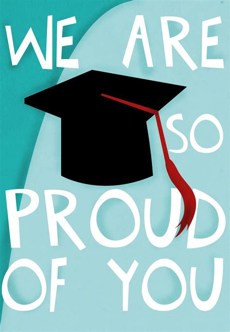 #Graduation Card - Free #Printable - We are so proud of you ...