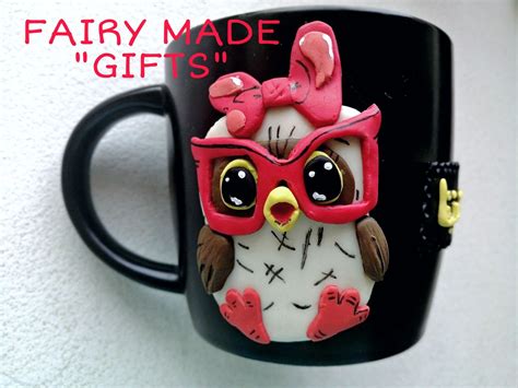 Owl mug | Owl mug, Handmade gifts, Handmade