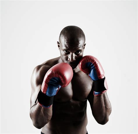 Black Male Boxer In Boxing Stance Photograph by Mike Harrington - Fine Art America