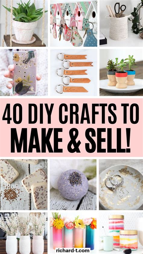 40 DIY Crafts To Make & Sell For Money | Diy crafts for adults, Money making crafts, Easy crafts ...