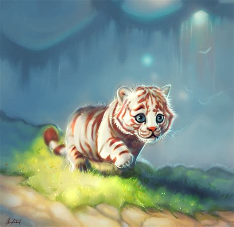 ArtStation - Little White Tiger