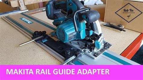 Makita circular saw adapter for rail guides - circ saw becomes track saw. - YouTube