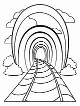 Play Tunnel coloring Book pages For Children And Adults With Vector  sketch template