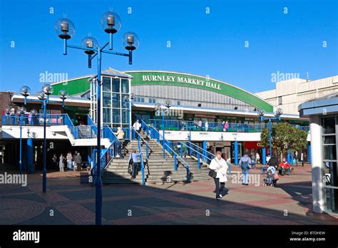 Burnley Market Hall, Charter Walk, Burnley, Lancashire, England, UK ...