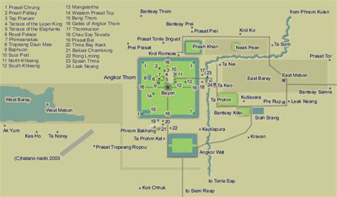 Angkor Wat Temple Map - TeakDoor.com - The Thailand Forum