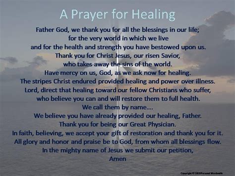 Pin on Prayers for healing