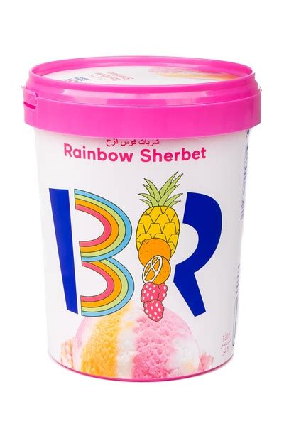 Buy Baskin Robbins Rainbow Sherbet 1L and Sweets & Snacks online - Danube