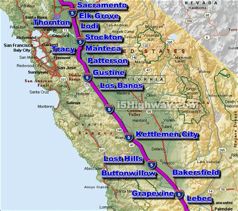 I-5 California Traffic Maps