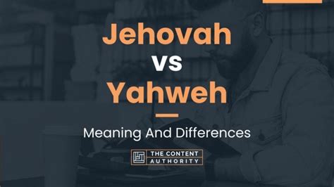 Jehovah vs Yahweh: Meaning And Differences