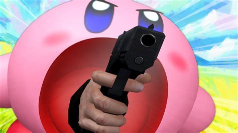 I put Kirby in a completely different game about guns - YouTube