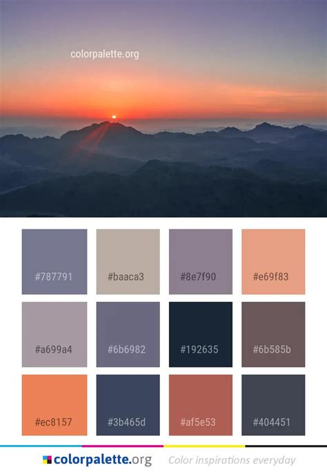 Sky Sunrise Dawn Color Palette | colorpalette.org