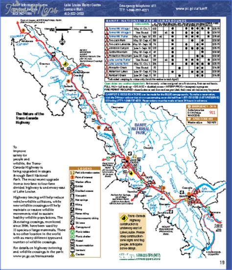 Banff Map - ToursMaps.com