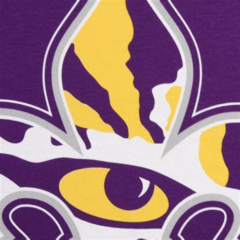 LSU Tigers Purple Tiger Eye Fleur-De-Lis T-shirt - SEC Store