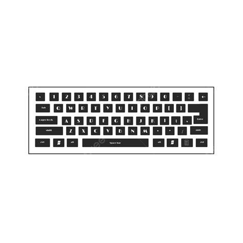 Keyboard Color Black Text White, Keyboard Flat, Keyboard Vector, Keyboard Pc PNG and Vector with ...