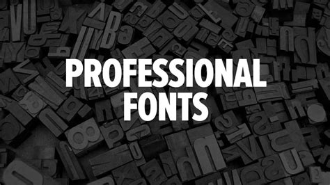 10 Top Fonts Used by Professionals In Graphic Design