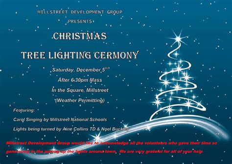 Christmas Tree Lighting Ceremony – Millstreet.ie