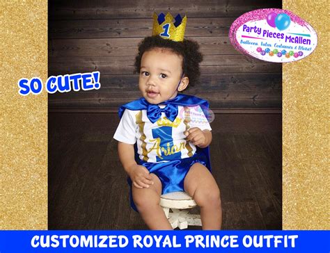 Royal Prince 1st Birthday Prince Outfit Birthday Prince Cape | Etsy