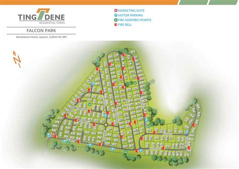 Falcon Park, U.K. Residential Park Map