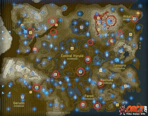 Breath of the Wild: Stables Map - Orcz.com, The Video Games Wiki