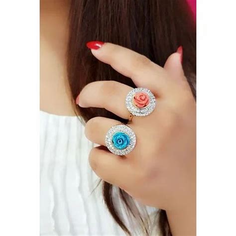 Round American Diamond Artificial Ring at Rs 40/piece | Artificial Rings in New Delhi | ID ...