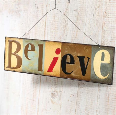 Metal "Believe" Sign - On Sale - Home Decor