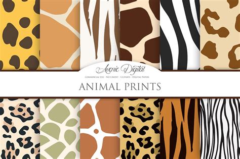 Animal Print Vector Patterns - Paper | Animal print background, Animal ...