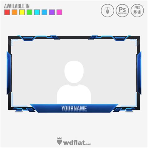 Cam Overlay Vector Art PNG, Twitch Stream Overlay Face Cam, Transparent, Obs Studio, Stream PNG ...