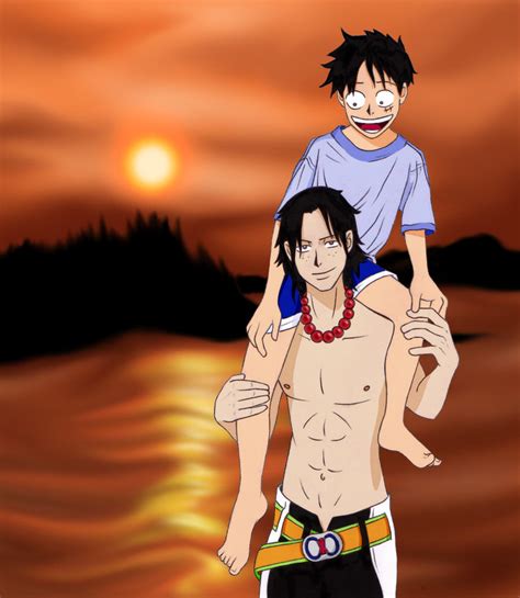 Ace and Luffy by Coconut-CocaCola on DeviantArt