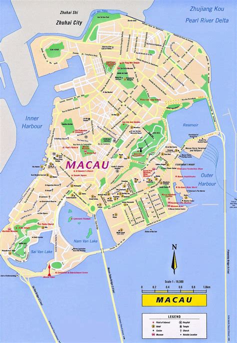 Maps of Macau | Detailed Macau of Lebanon in English | Tourist map of ...