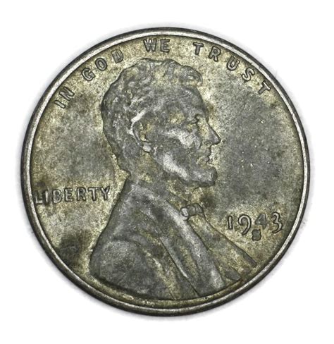 1943 S War Time Steel Lincoln Wheat Penny Good at Amazon's Collectible Coins Store