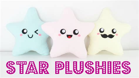 DIY Easy Kawaii Star Plush Pillows - Easy Room Decor & Gift Idea - YouTube