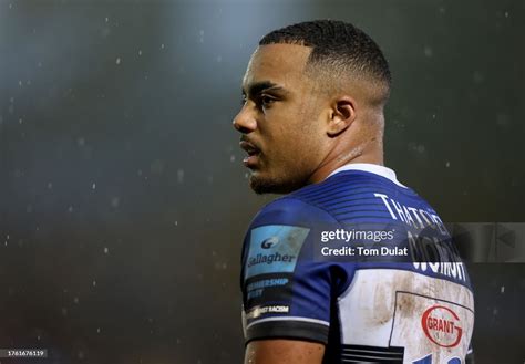 Max Ojomoh of Bath looks on during the Gallagher Premiership Rugby ...