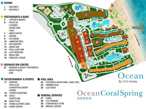 Resort Map | Ocean Coral Spring Resort | Montego Bay, Jamaica