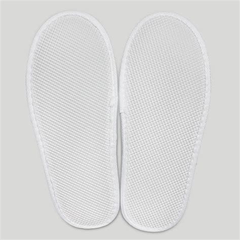 Discontinue :: Velcro Slippers :: White Velcro Adjustable Velour Adult ...