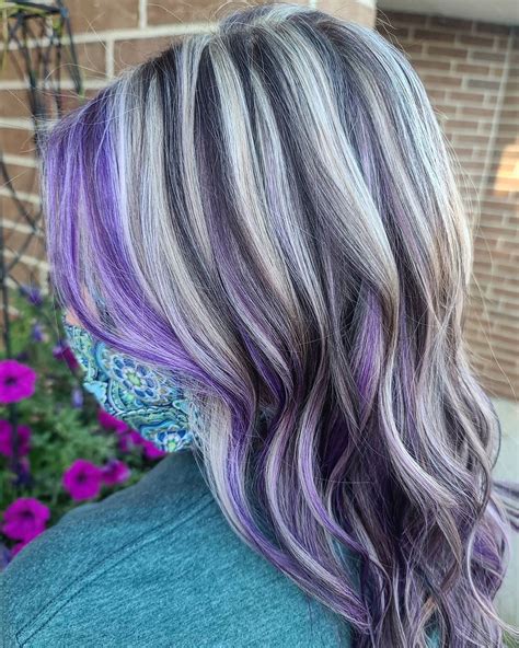 17 Hottest Silver Purple Hair Colors of 2024 | Purple grey hair, Long silver hair, Silver purple ...