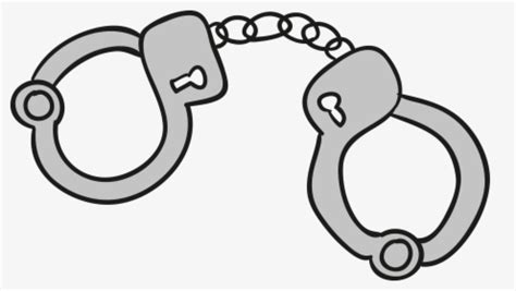 Handcuffs Clip Art - 8th Amendment Drawing Easy, HD Png Download - kindpng